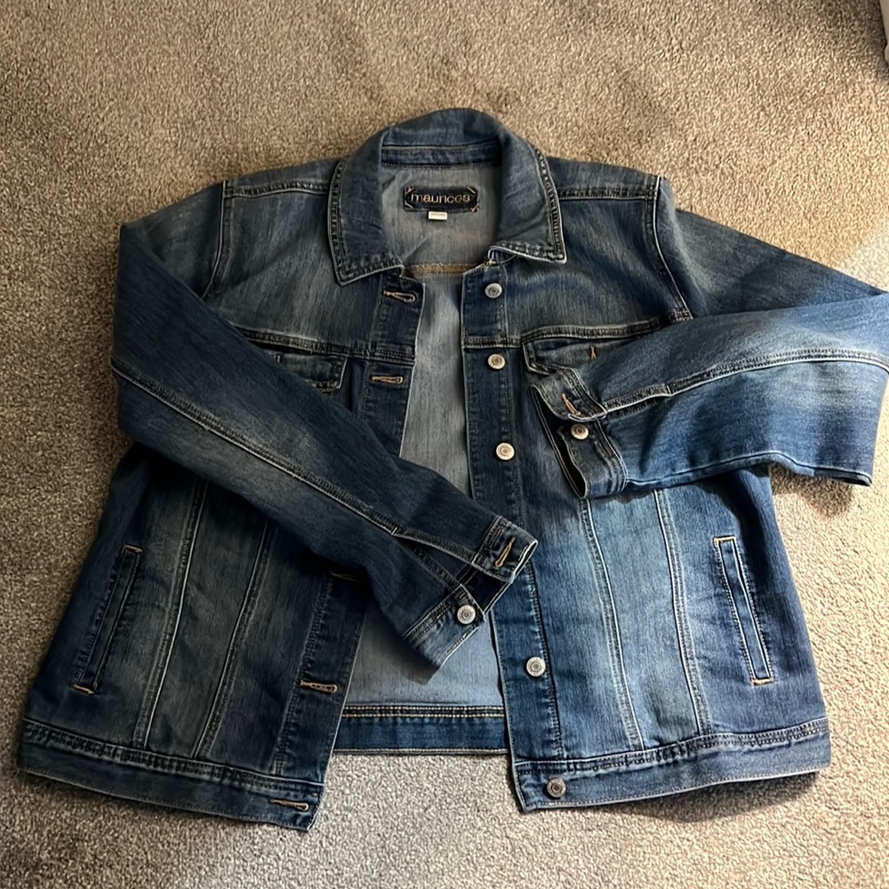 Maurices plus size denim jacket as 1x